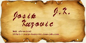 Josip Kuzović vizit kartica